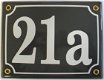 Emaille huisnummers, huisnummerborden, huisnummerbordjes, naamplaten - 7 - Thumbnail