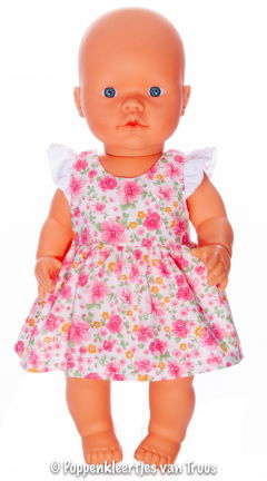 Mon Bébé 40 cm 2 dlg. Roze roosjessetje