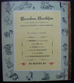 Gouden Boekje nr 6 - Vijf brandweer-mannetjes - 1e druk 1949 - 1