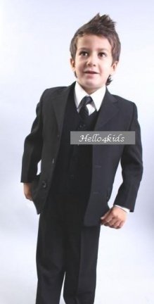 110 NIEUW kinder Smoking ben bruidsjonkerpak bruidsjonkerkleding - Afbeelding 7