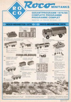 Catalogen Roco mini tanks 1979/80 Volledig programma - 4