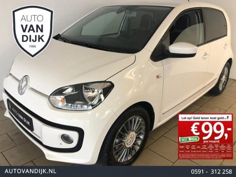 Volkswagen Up! - 1.0 high up BlueMotion AIRCO NAVI BLUETOOTH CARKIT FENDER AUDIO CRUISE ELEK RAMEN V - 1