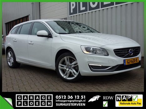 Volvo V60 - 2.4 D6 AWD Plug-In Hybrid Leer Adapt-Cruise Blis Nav Xenon Ex BTW Summum - 1