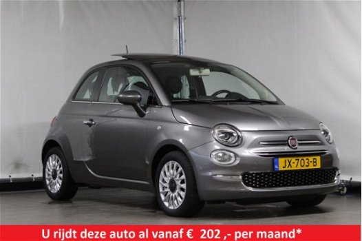 Fiat 500 - TwinAir Turbo 80pk Lounge DAB+ / Leer / Navi / Pano - 1