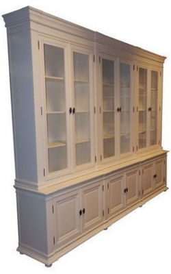 Opruiming buffetkast Lara wit - wit 300 x 50/40 x 240cm