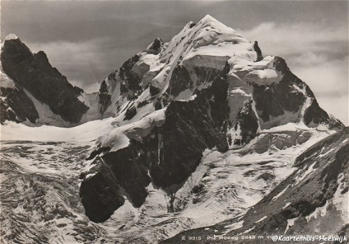Zwitserland Piz Roseg 3943m. von Suorcia Surley aus - 1
