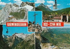 Duitsland Karwendelbahn 933 m - 2244 m. Mittenwald