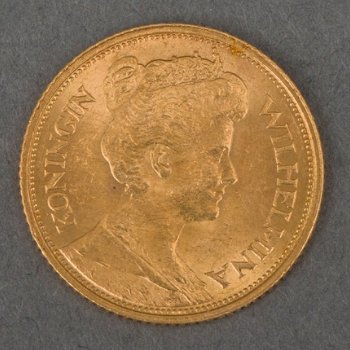Gouden tientje en een gouden 5 gulden muntstuk - 2