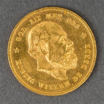 Gouden tientje en een gouden 5 gulden muntstuk - 3