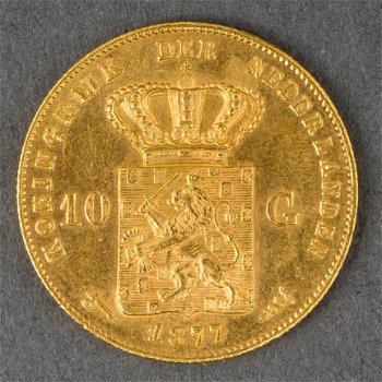 Gouden tientje en een gouden 5 gulden muntstuk - 4
