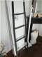 Houten decoratie ladder, zwart - 2 - Thumbnail