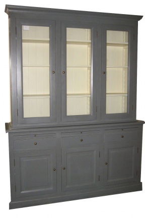 Buffetkast Buinen grijs - wit 185 x 50/40 x 225cm - nr. 1