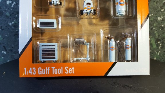 GULF garage tool set 1:43 GMP - 3