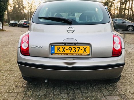 Nissan Micra - 1.2 Visia *5DRS*AIRCO*STUURBEKR.*ELLEK.RAMEN*C.V*ZEER NETTE AUTO*BOEKJES - 1