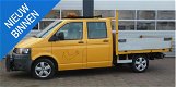 Volkswagen Transporter - 2.0 TDI L2H1 DC AUT/ DUBBEL CABINE/ LAADBAK/ CRUISE/ AIRCO/ ZWAAILAMP/ SNEE - 1 - Thumbnail