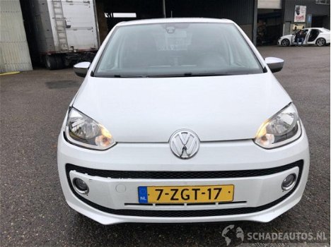 Volkswagen Up! - 1.0i highline 5drs - navi - leer/alcantara - parelmoer - airco - pdc - cruise contr - 1