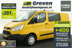 Ford Transit Custom - 270 2.2 TDCI L1H1 Dubbele Cabine Airco Cruisecontrol PDC 6 Persoons Elektrpakk