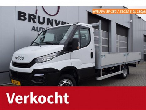 Iveco Daily - 35C18 3.0 180pk, Euro 6, Gegalvaniseerde Open Laadbak XXL (490x220x40), Airco, Cruise, - 1