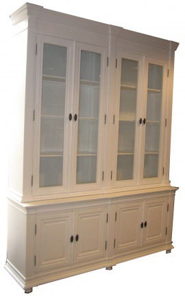 Witte hoge klassieke buffetkast 190 x 240cm - nr. 1