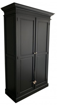 Kabinets kast Enter zwart 130 x 50 x 220cm - nr. 1
