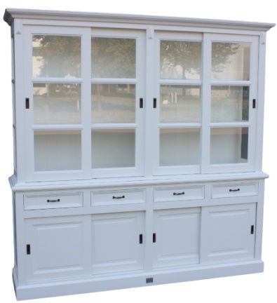 Buffetkast Emmeloord wit - wit 220 x 50/45 x 220cm - nr. 1