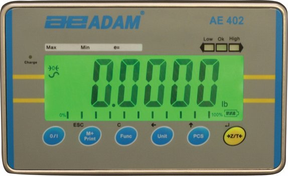 Plateauweegschaal met statief...RVS indicator. ADAM ABK... - 4