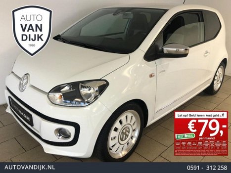 Volkswagen Up! - 1.0 White Up High Up 75 PK AIRCO CHROOM ACCENTEN ELEK RAMEN CENT VERG MISTLAMPEN VE - 1