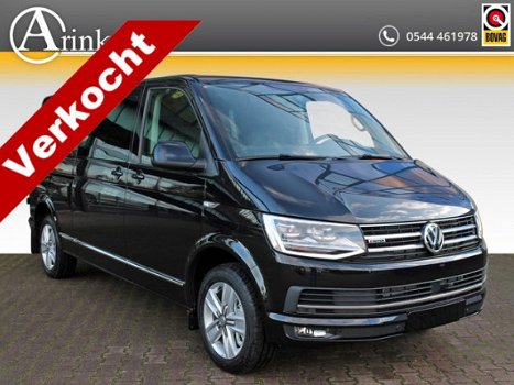 Volkswagen Transporter Multivan - 2.0 TDI L2H1 198 PK DC 4MOTION LED CARAVELLE SCHUIFDAK LEDER TREKH - 1