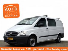 Mercedes-Benz Vito - 110 CDI 320 Functional Lang Dubbel Cabine Luxe- 5 Persoons, Airco