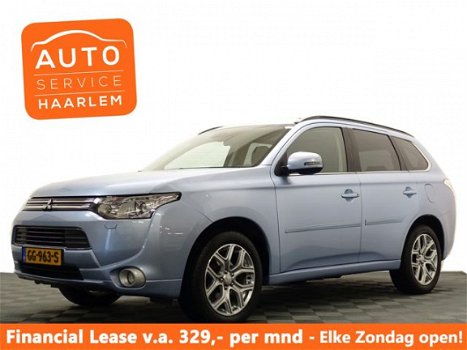 Mitsubishi Outlander - 2.0 PHEV Instyle+ X-Line 4WD Aut, Leer, Schuifdak, Navi, DVD, Full - 1