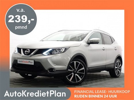 Nissan Qashqai - 1.2 Tekna Plus , Panoramadak, Vol leer, Navi, Camera, Xenon, ECC, LMV - 1