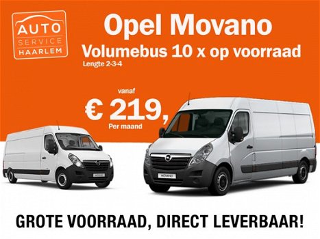 Opel Movano - 2.3 CDTI Bi Turbo Lengte 2-3-4- 10 x op voorraad va 219, - pmnd - 1