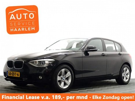 BMW 1-serie - 118i 170pk HIGH EXECUTIVE Sport Aut8 Leer, Navi, Xenon, LMV - 1