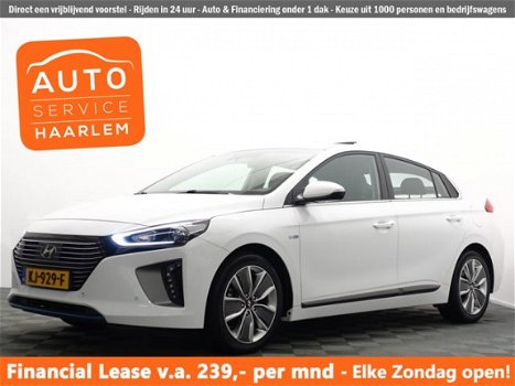 Hyundai IONIQ - 1.6 GDi First Edition Hybrid Aut, Schuifdak, Leer, Camera, Xenon, Full - 1