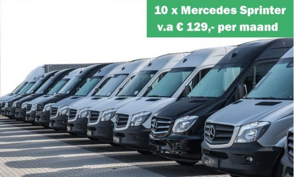 Mercedes-Benz Sprinter - 413 2.2 CDI 130pk Lengte 3 Hoogte 2 , 3 Persoons, Airco, Navi - 1