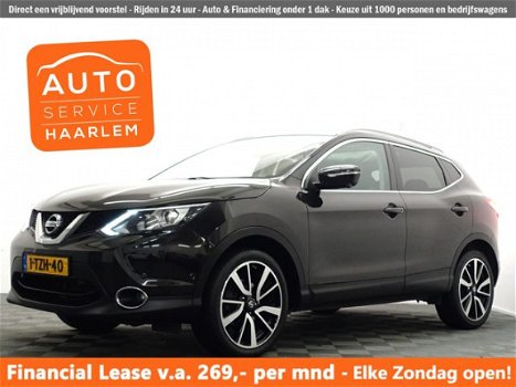 Nissan Qashqai - 1.2 Turbo Tekna Plus Panoramadak, Leer, 360 Camera, Navi, Xenon - 1