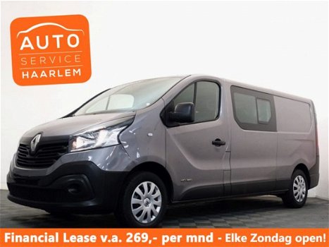 Renault Trafic - 1.6 dCi T29 L2 H1 Dubbel Cabine Luxe , Airco, Navi, 6 persoons - 1