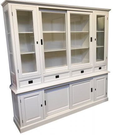 Buffetkast Spijk wit - wit 225 x 50/40 x 225cm - nr. 1