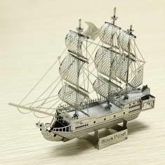 Metalen bouwpakket ZOYO Black Pearl Pirate Ship 3D nieuw - 1
