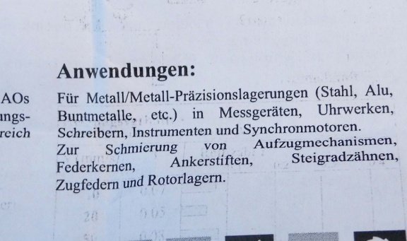 = Teilsynthetische uhren vet R27 = 35622 - Afbeelding 2