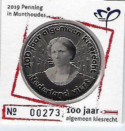 penning 100 jaar kiesrecht
