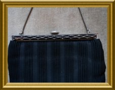 Oud zwart tasje // vintage black purse