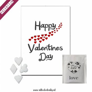 Tea for one cadeauset thee en kaart Valentijn - 1