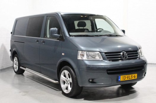 Volkswagen Transporter - 1.9 TDI 102pk Dubbel Cabine Airco, Cruise, Navi, Trekhaak, PDC Achter - 1