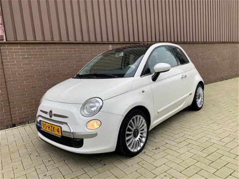 Fiat 500 - 1.2 Lounge Panorama dak Airco Automaat 2009 128.000 - 1