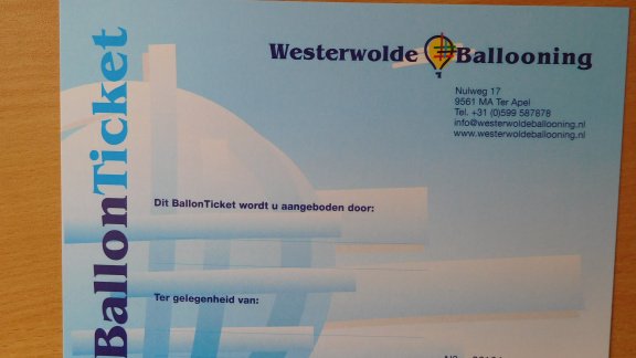 Ticket voor ballonvaart in Groningen of Drenthe - 1