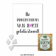 Tea for one cadeauset thee en kaart powervrouw