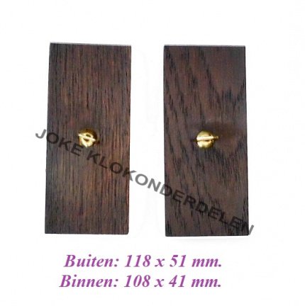 === 2 Klokkast zijdeurtjes = oud === 41606 - nr. 1