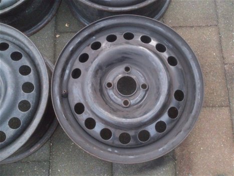 4 Stalen velgen 15 Inch Opel Corsa C Vectra B Astra G 4x100‏ - 2