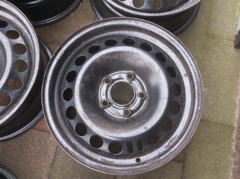 4 Stalen Velgen 15 Inch Opel Astra H Meriva B Vectra C 5x110 - 2